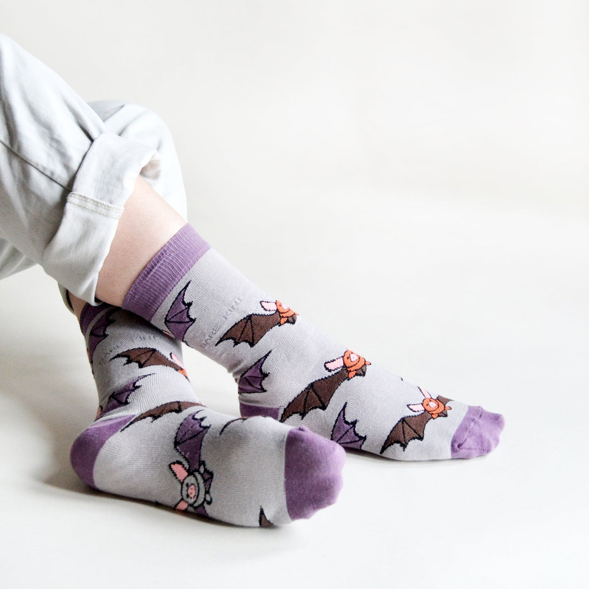Save the Bats Bamboo Socks - Rusty Deer