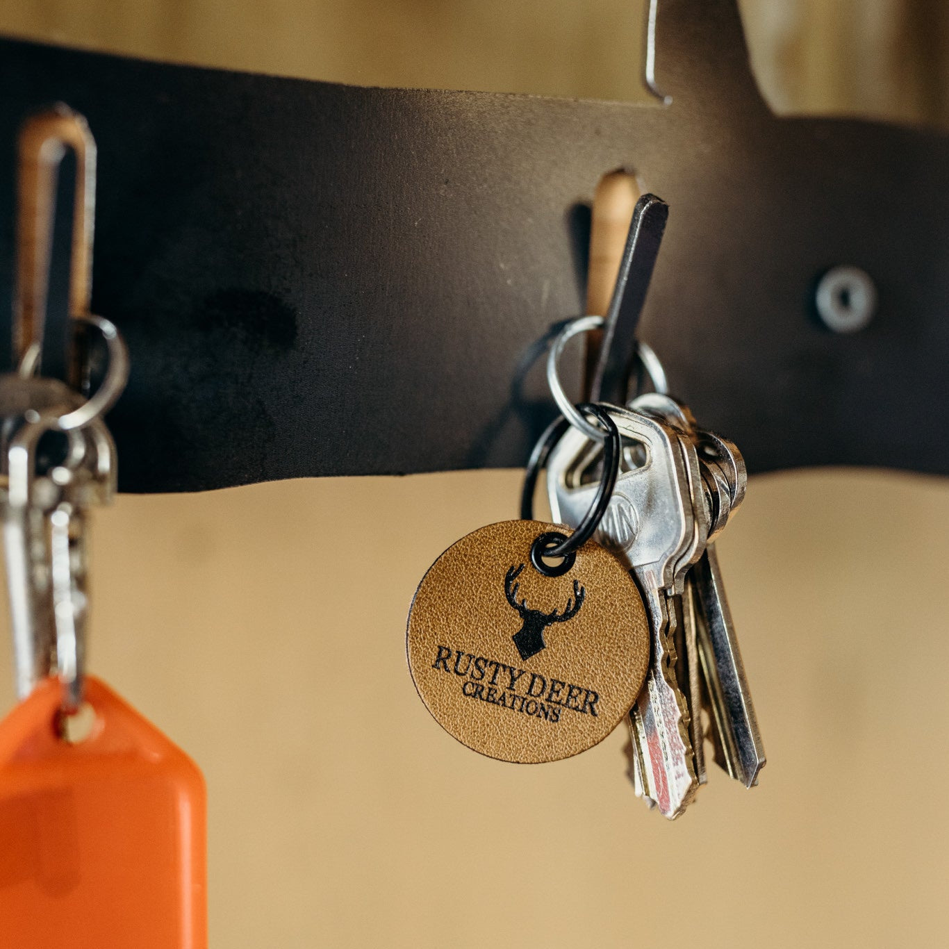 Rusty Deer Keyring