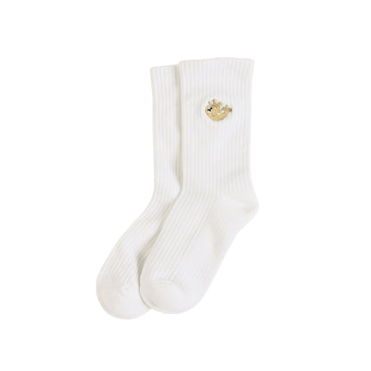 Save the Sloths Ribbed Bamboo Socks - Rusty Deer