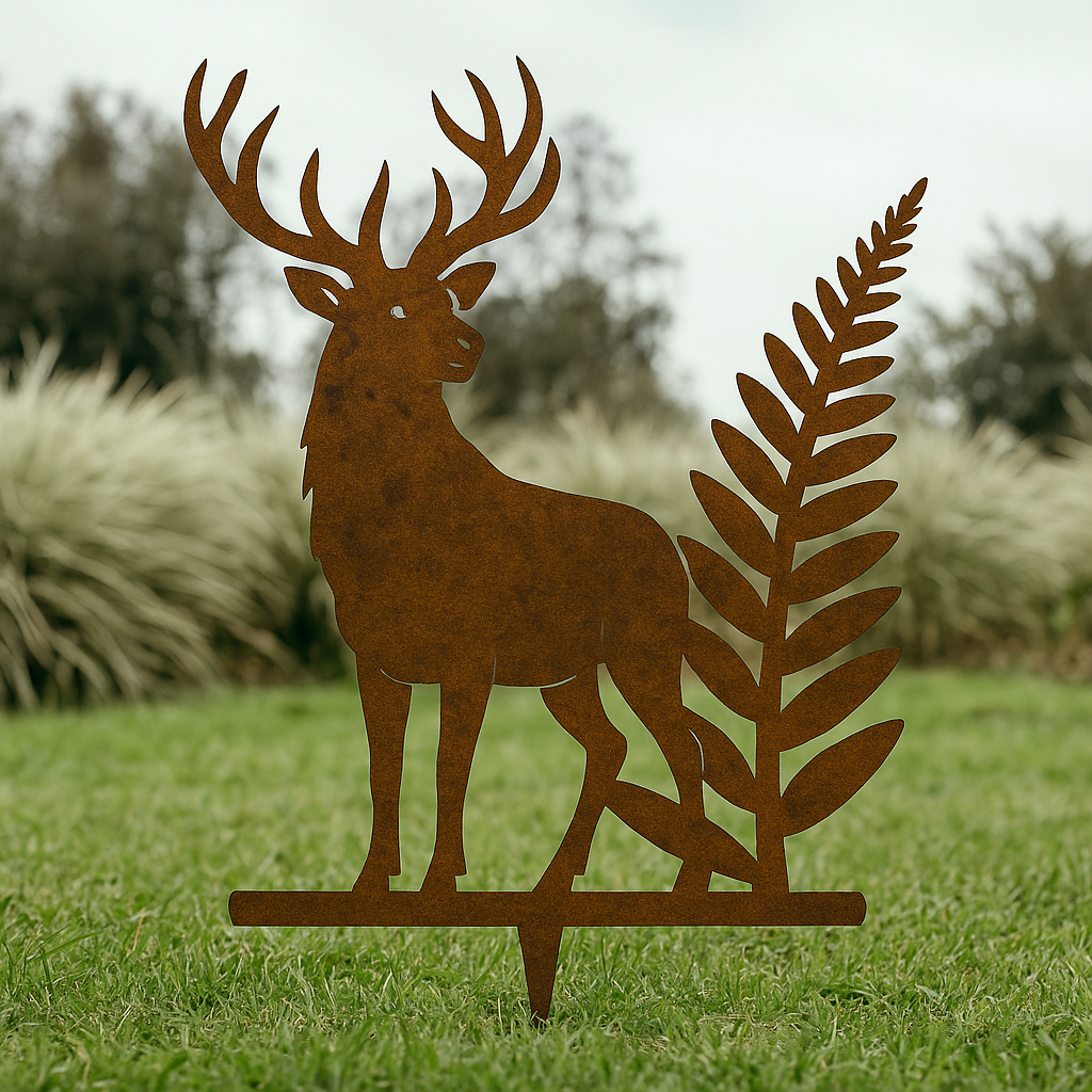 Stag & Silver Fern