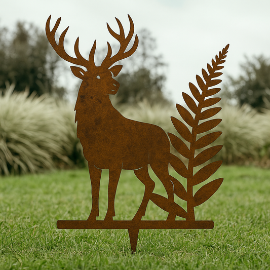 Stag & Silver Fern