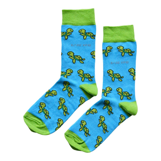 Save the Turtles Bamboo Socks - Rusty Deer