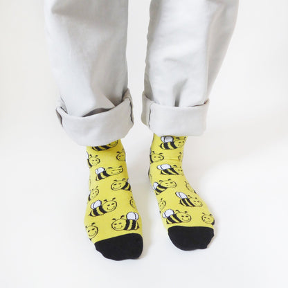 Save the Bees Bamboo Socks - Rusty Deer