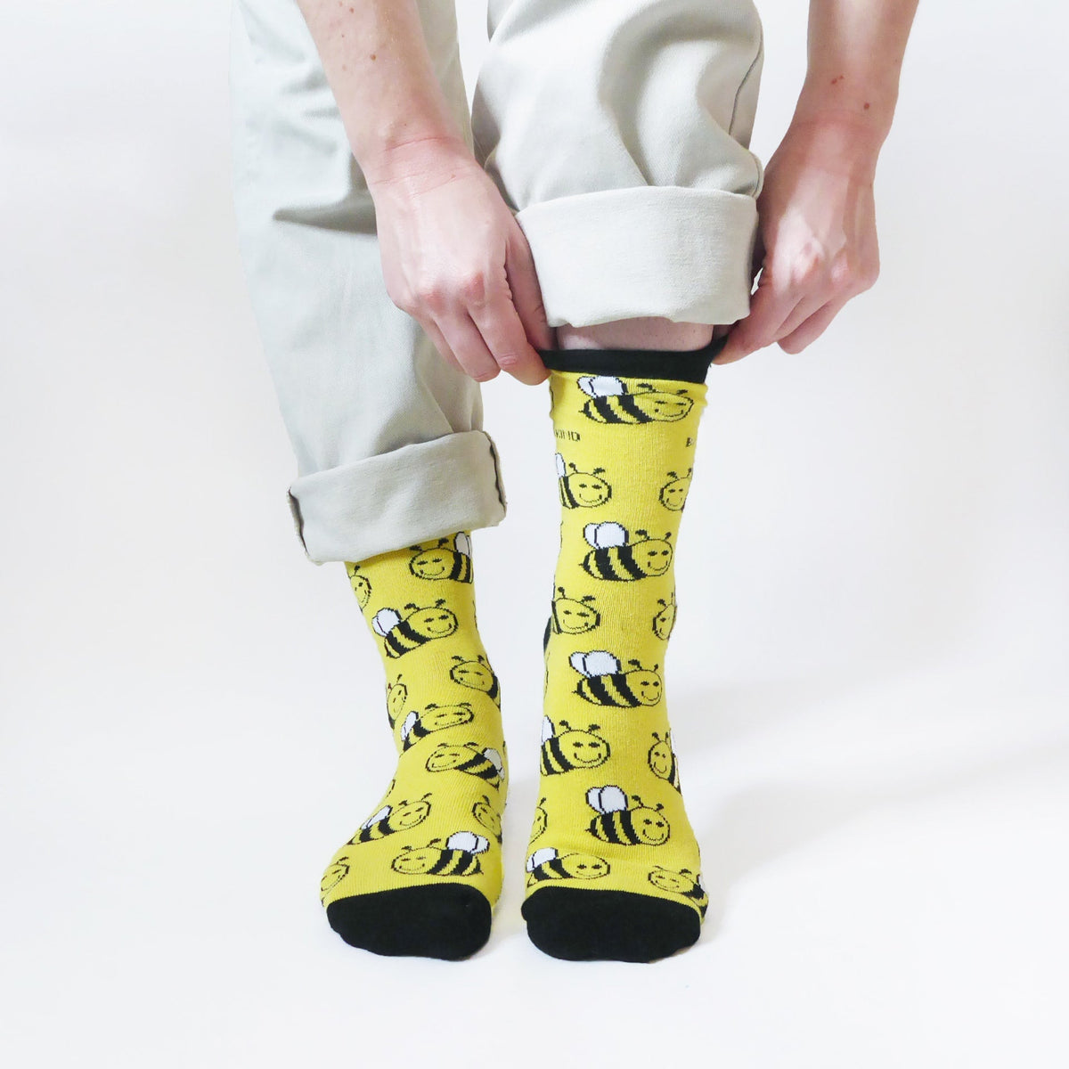 Save the Bees Bamboo Socks - Rusty Deer