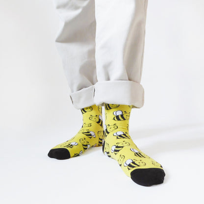 Save the Bees Bamboo Socks - Rusty Deer