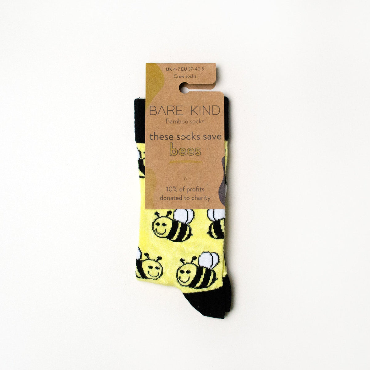Save the Bees Bamboo Socks - Rusty Deer