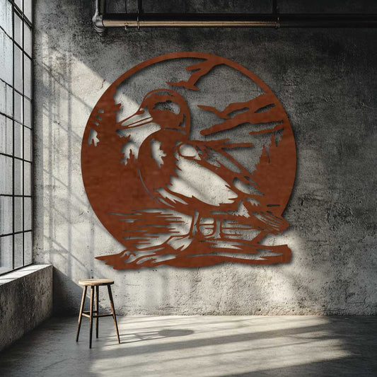 Mallard Duck Metal Art - NZ Made Wall Decor