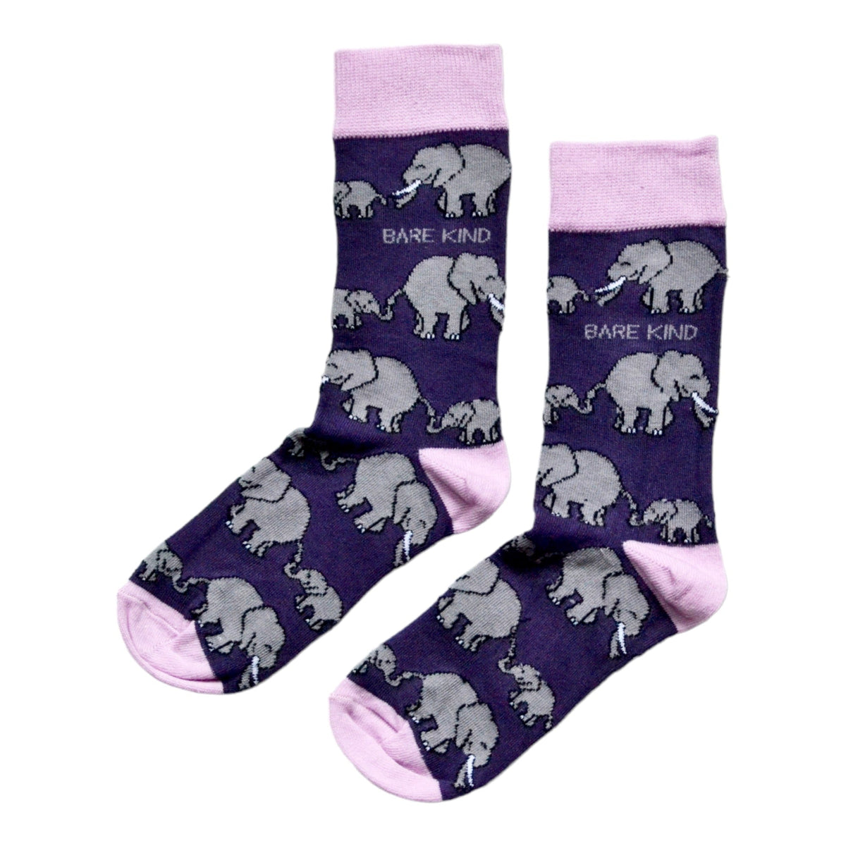 Save the Elephants Bamboo Socks - Rusty Deer