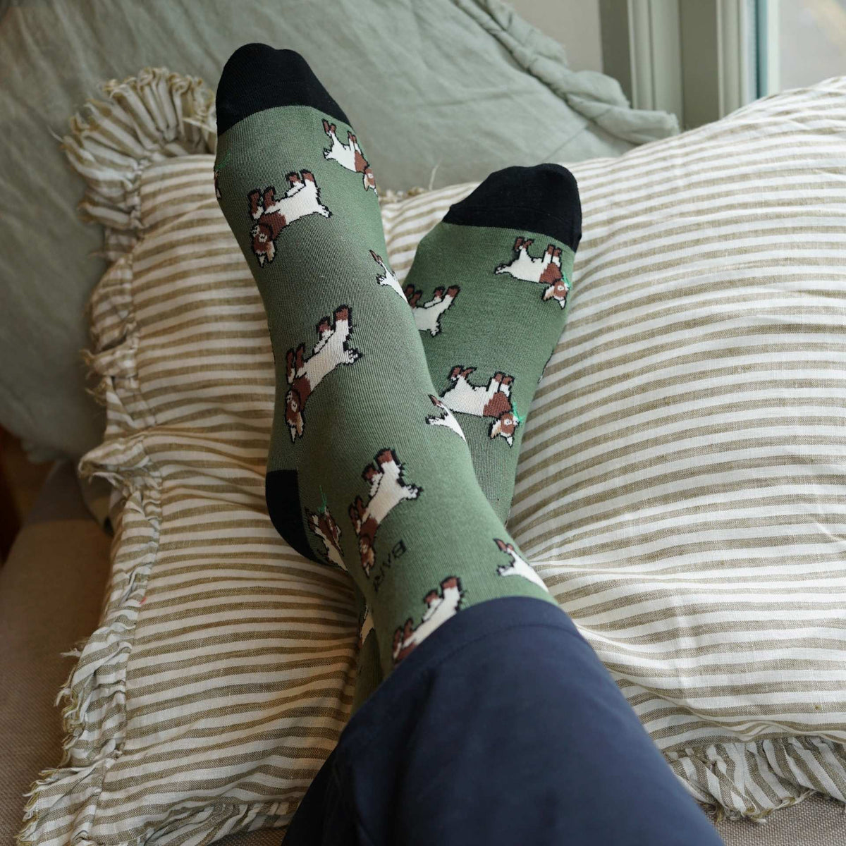 Save the Goats Bamboo Socks - Rusty Deer