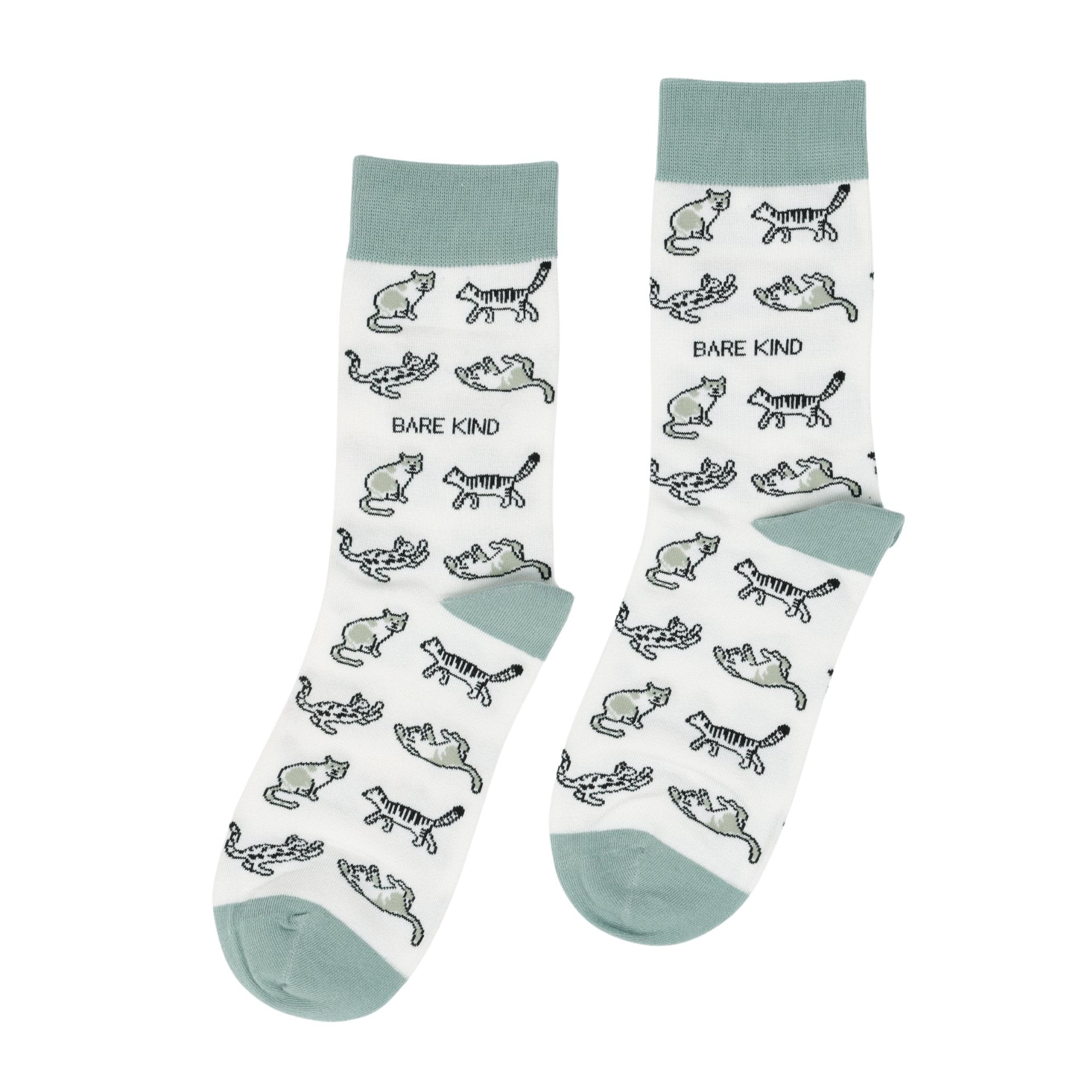 Save the Green Cat Bamboo Socks - Rusty Deer