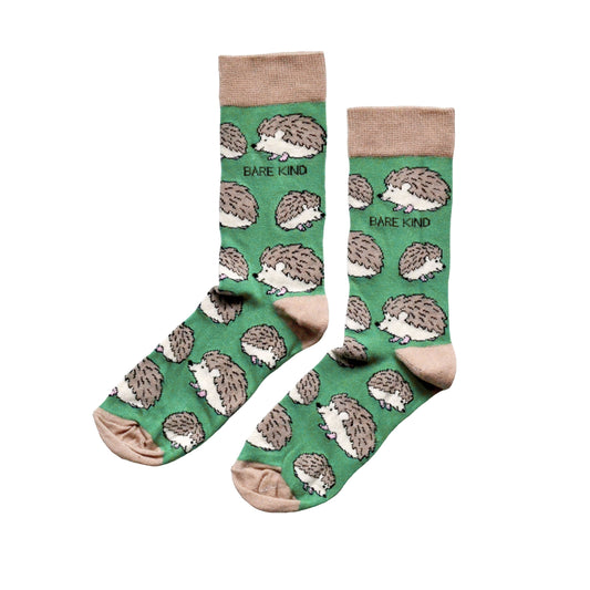 Save the Hedgehogs Bamboo Socks - Rusty Deer