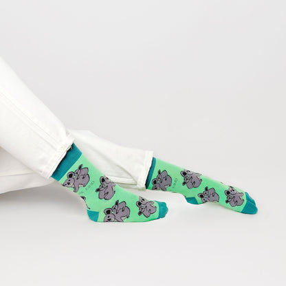 Save the Koalas Bamboo Socks - Rusty Deer