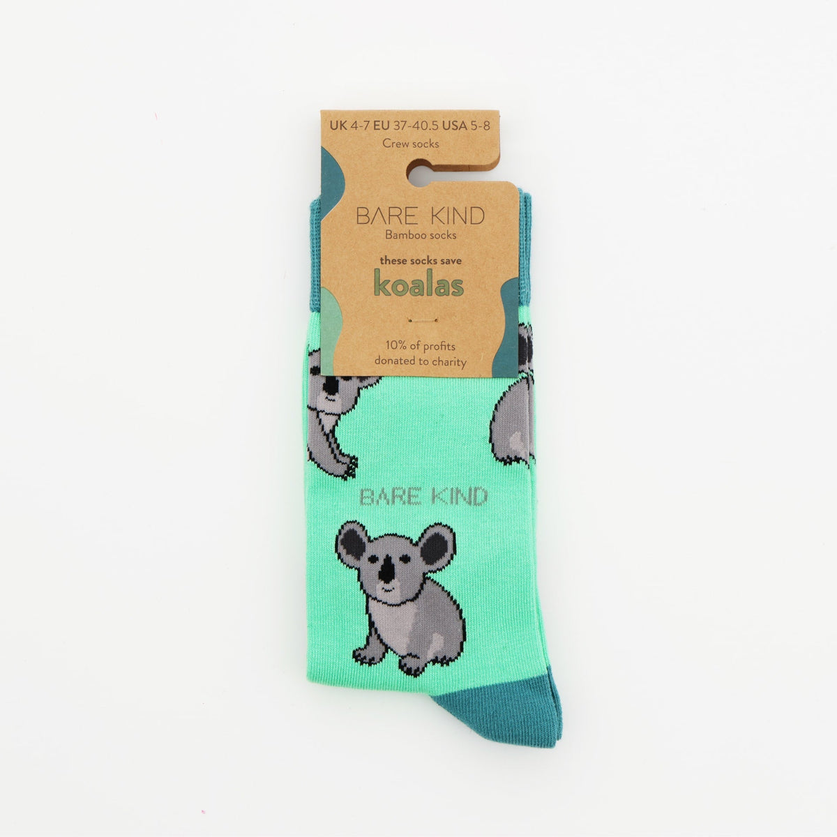 Save the Koalas Bamboo Socks - Rusty Deer