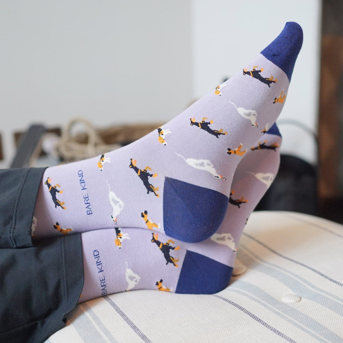Save the Purple Dog Bamboo Socks - Rusty Deer