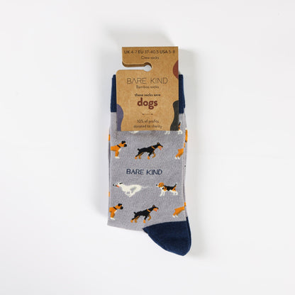 Save the Purple Dog Bamboo Socks - Rusty Deer
