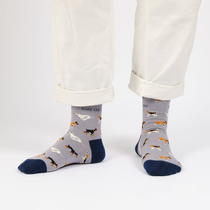 Save the Purple Dog Bamboo Socks - Rusty Deer