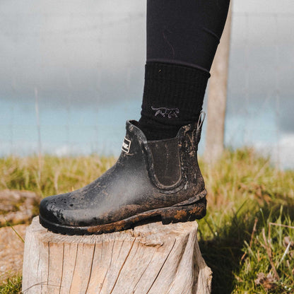Save the Black Panthers Ribbed Bamboo Socks - Rusty Deer