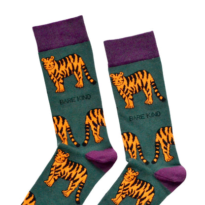 Save the Tigers Bamboo Socks - Rusty Deer