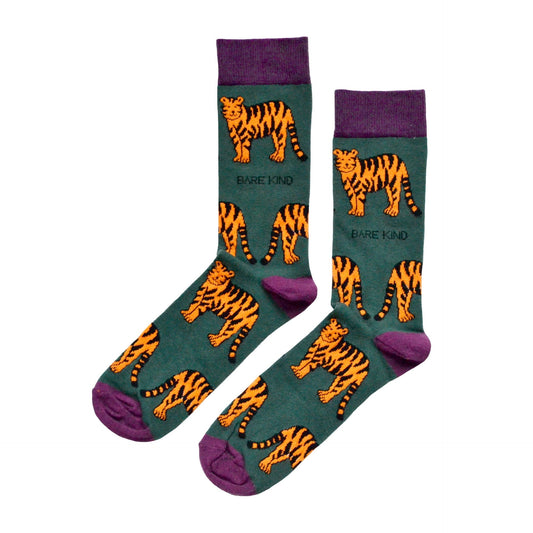 Save the Tigers Bamboo Socks - Rusty Deer